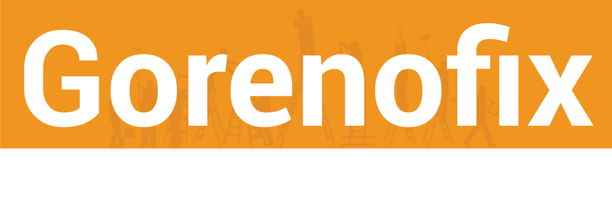 Gorenofix logo white